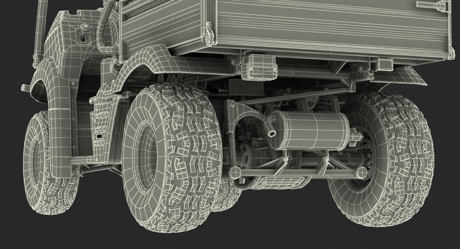 3D ATV 4x4 Dirty model
