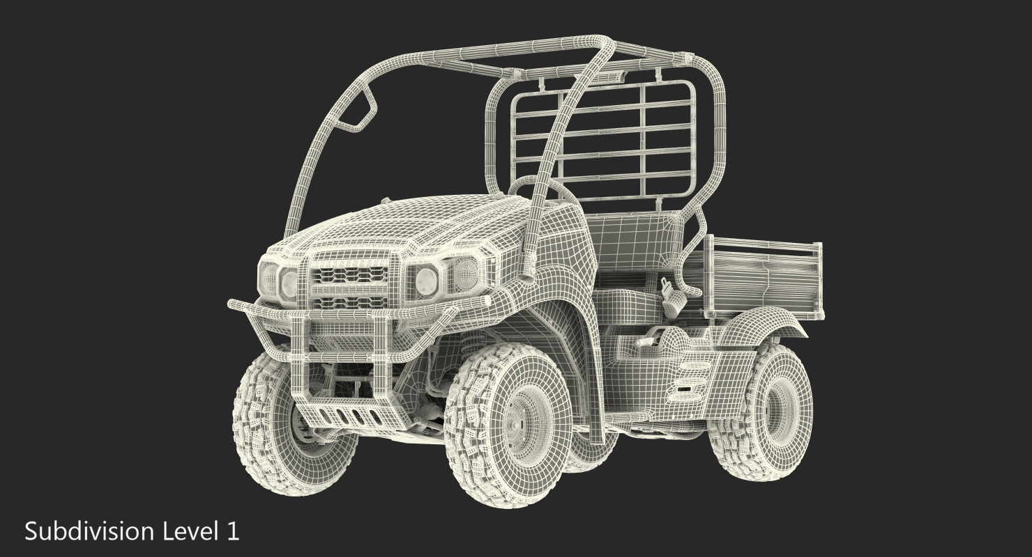 3D ATV 4x4 Dirty model