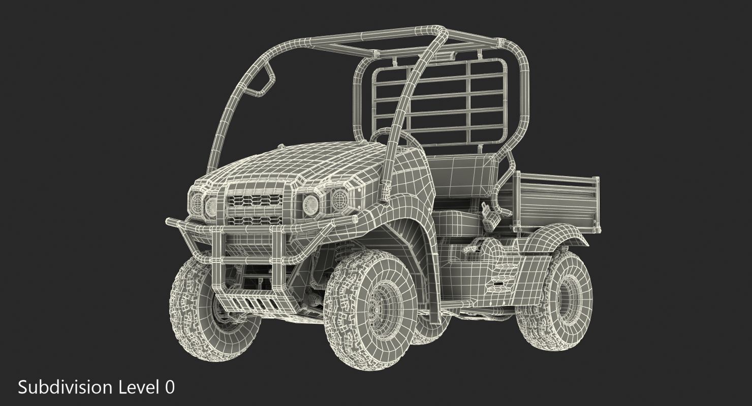 3D ATV 4x4 Dirty model