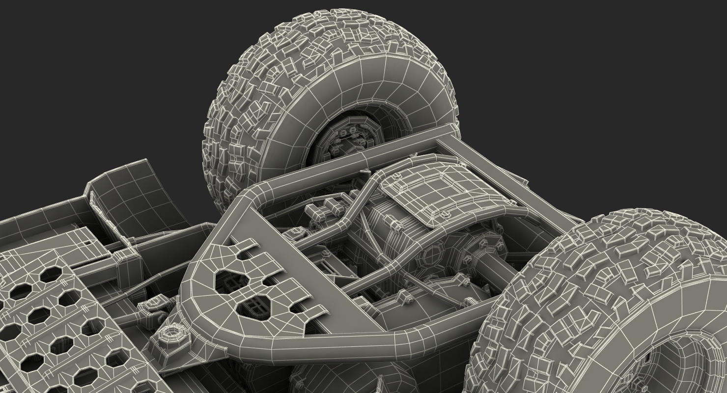 3D ATV 4x4 Dirty model