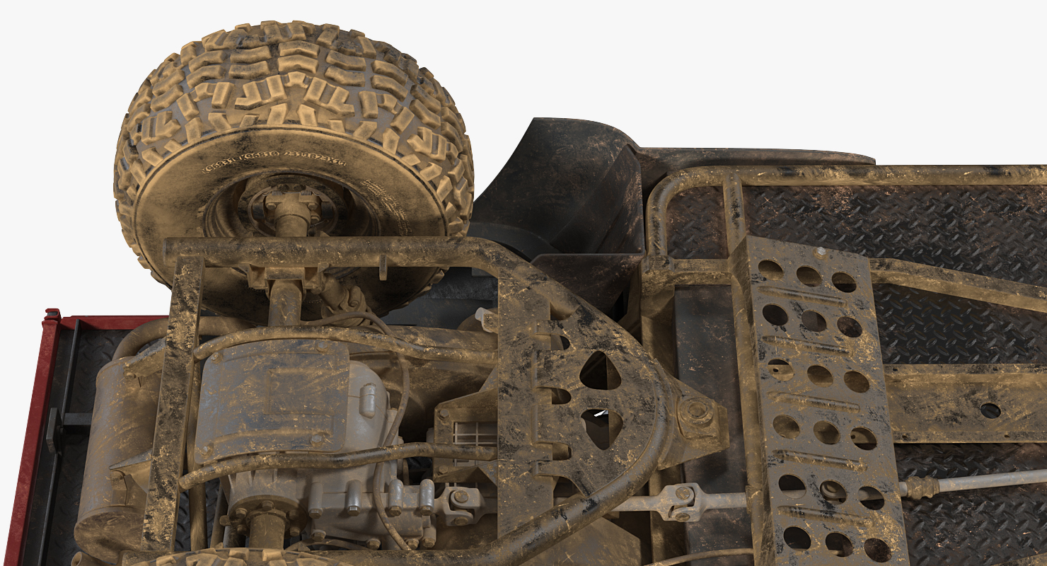 3D ATV 4x4 Dirty model
