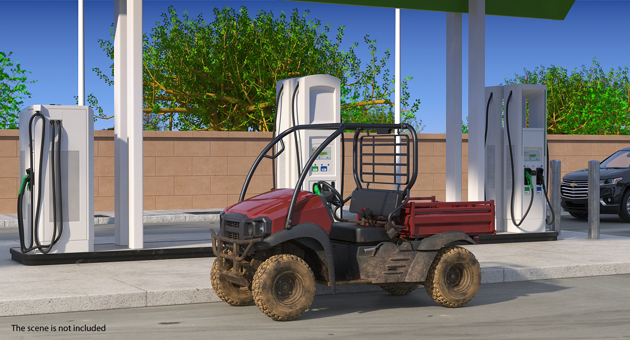 3D ATV 4x4 Dirty model