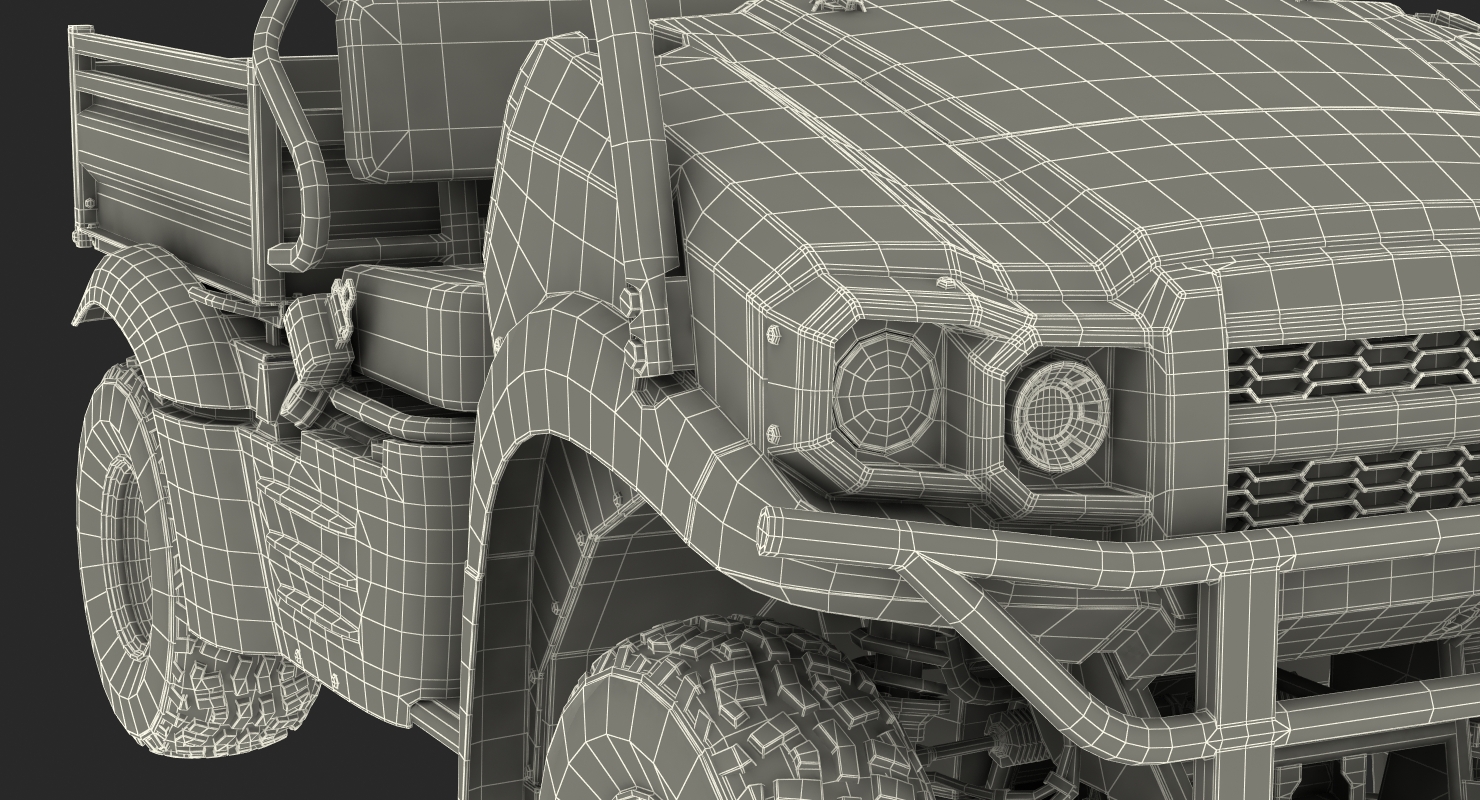 3D ATV 4x4 Dirty model