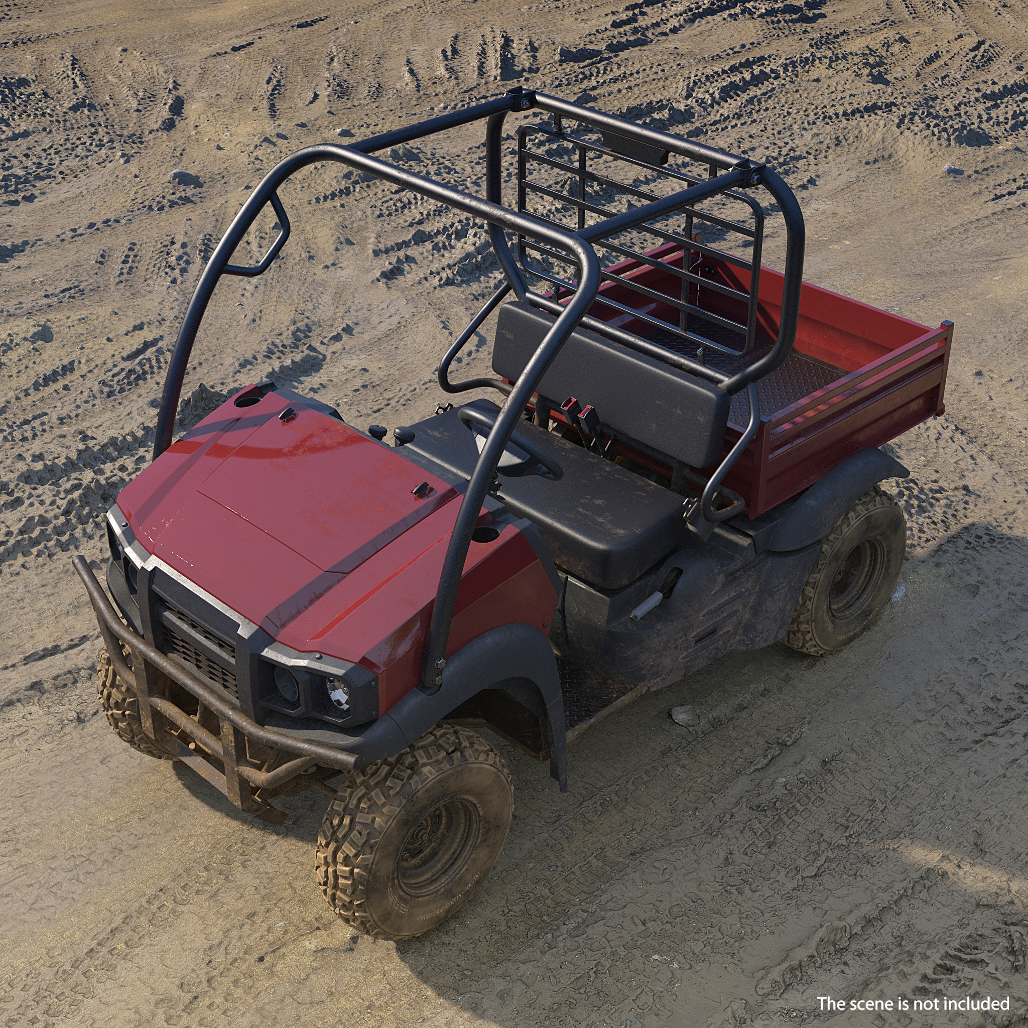 3D ATV 4x4 Dirty model