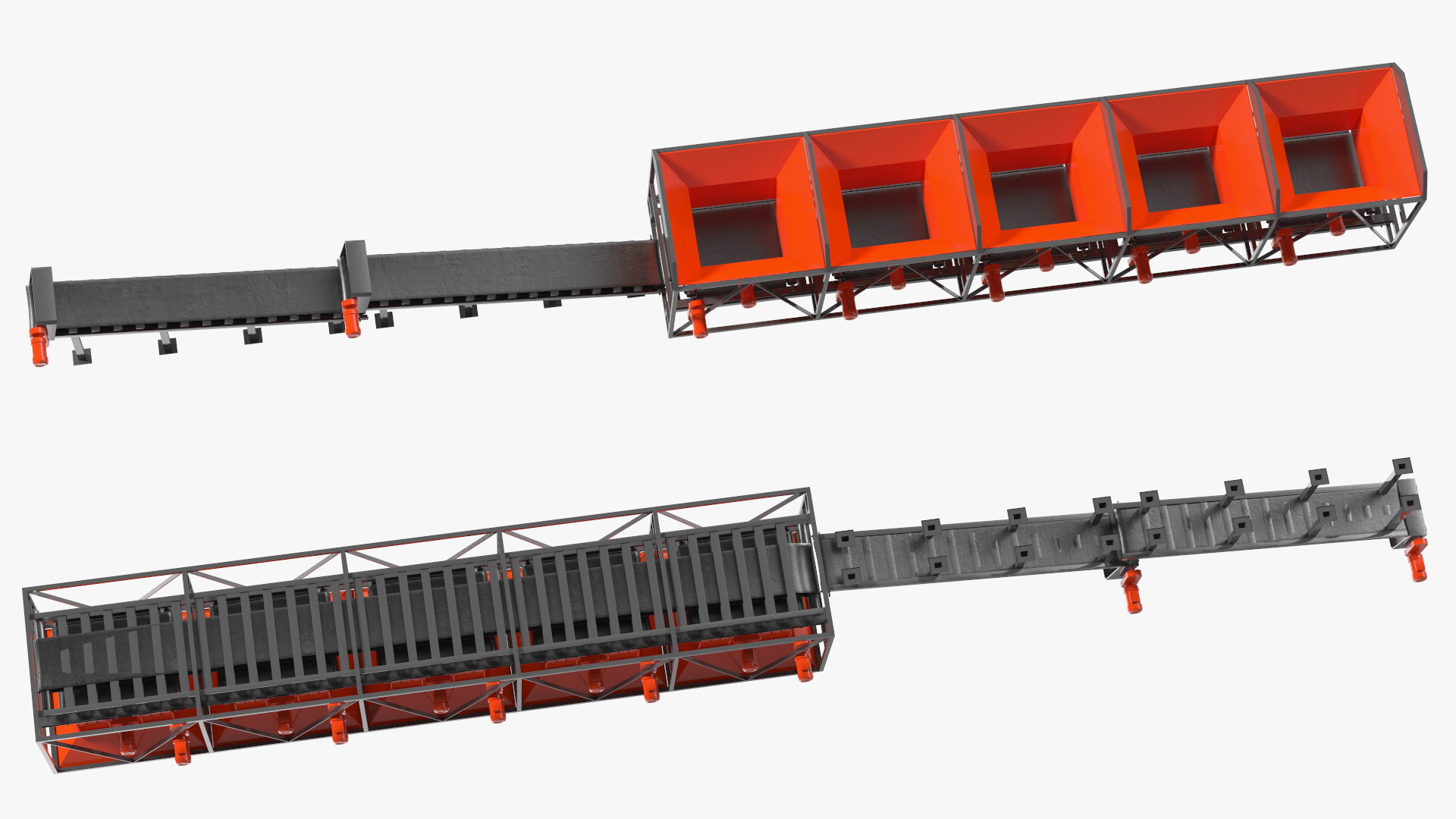 3D Cold Aggregate Supply System model