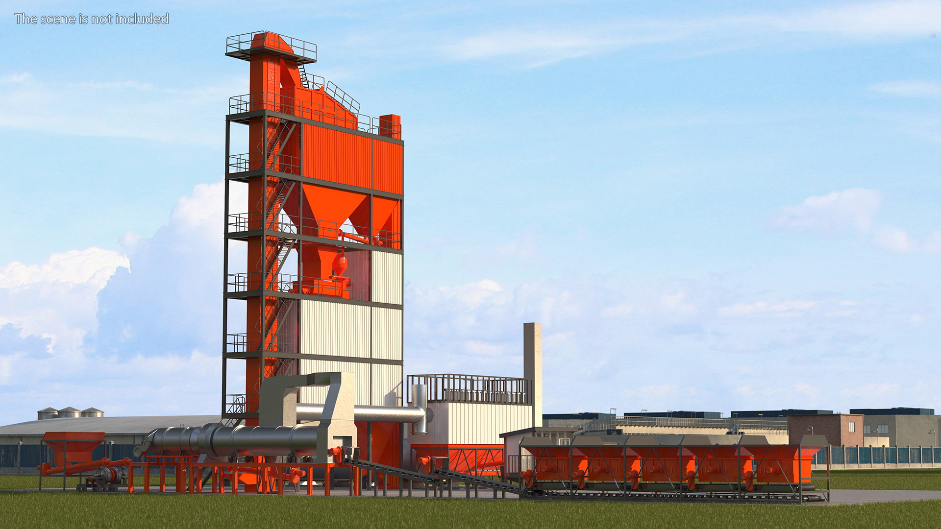 3D Cold Aggregate Supply System model