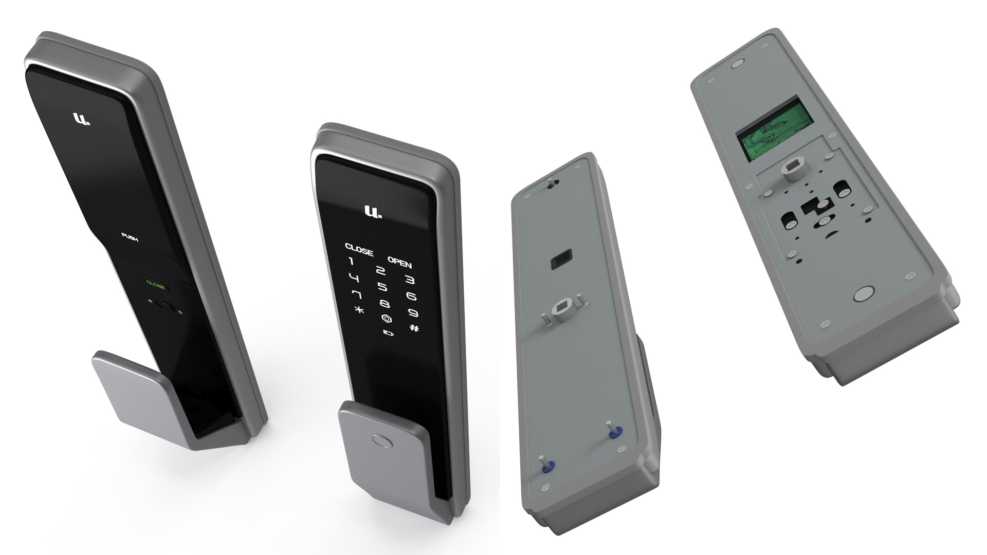 Smart Lock Xiaomi Mijia U M2 Black 3D model