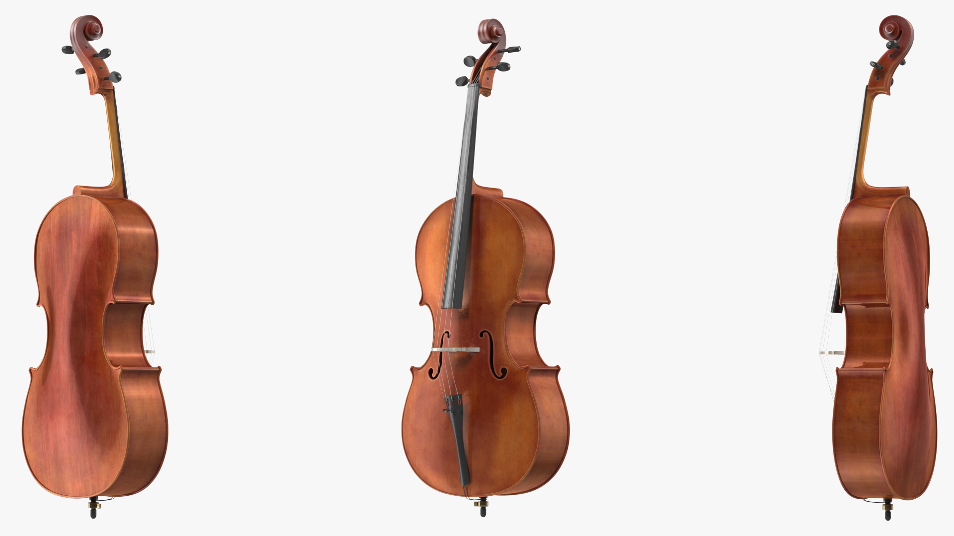 Classic Cello Instrument 3D model