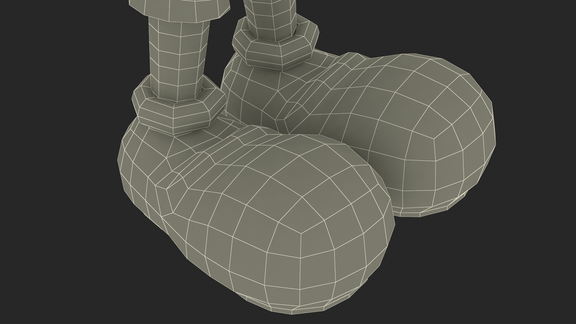 Cartoon Character Mickey Mouse Rigged 3D