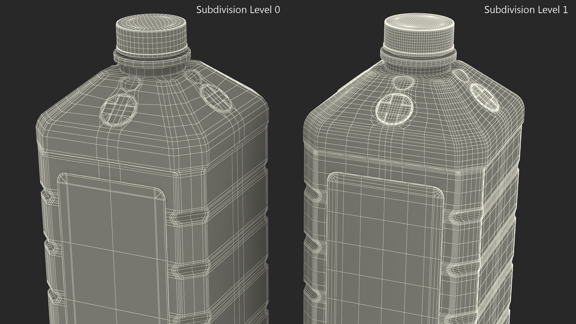 3D model Plastic Medicine Bottle First Aid Antiseptic Liquid 16 Fl Oz