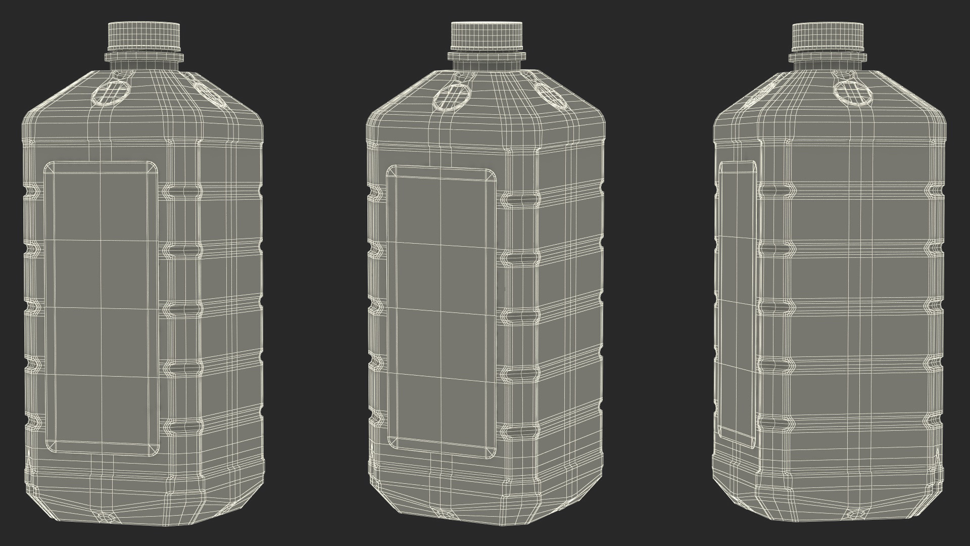 3D model Plastic Medicine Bottle First Aid Antiseptic Liquid 16 Fl Oz