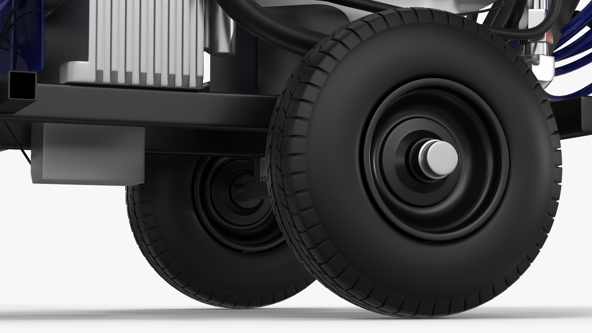 3D model Road Worker with Cold Paint Line Striper