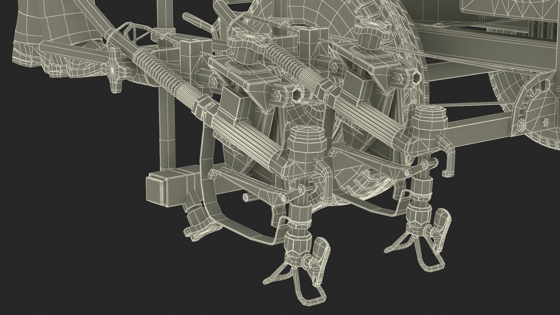 3D model Road Worker with Cold Paint Line Striper