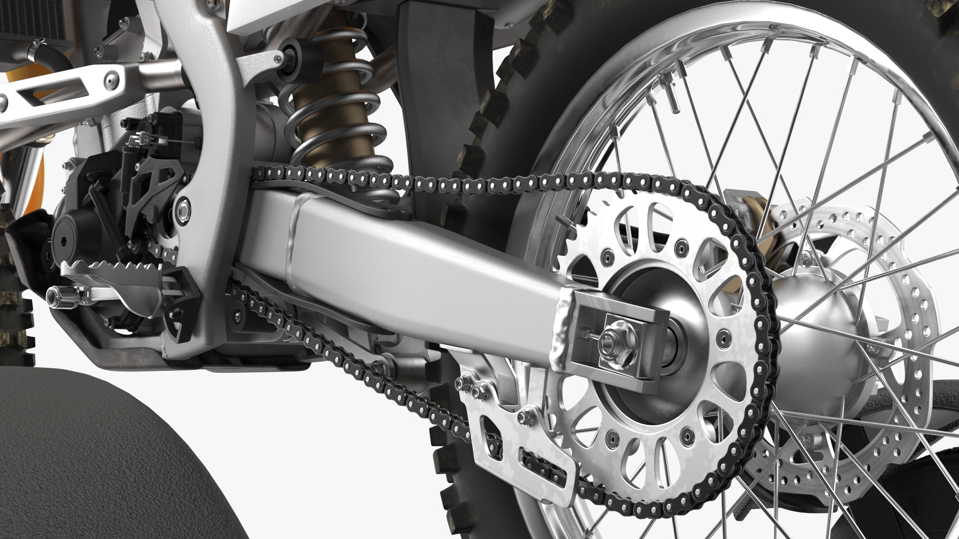 3D Motorcycle Trailer with Motorbike model