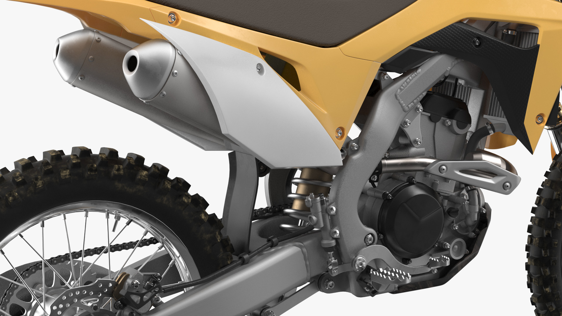 3D Motorcycle Trailer with Motorbike model