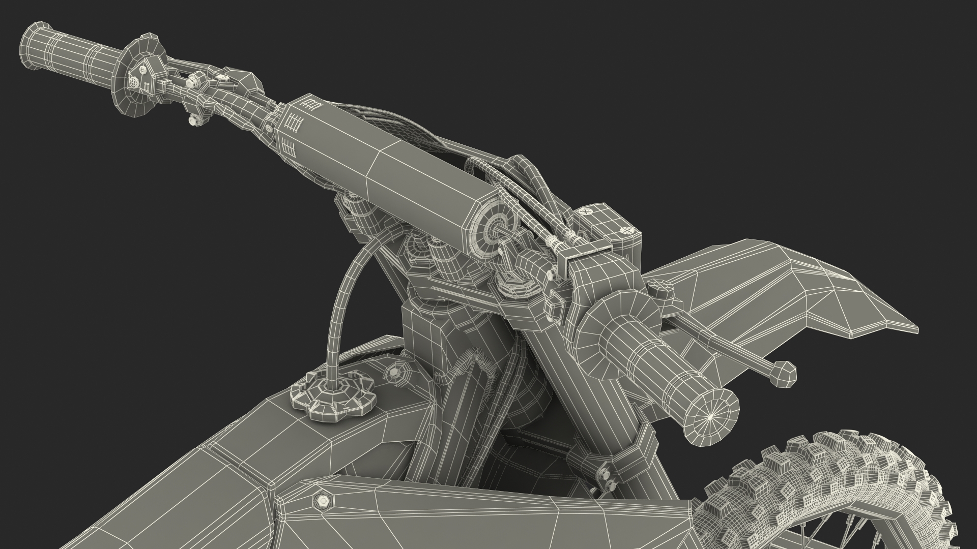 3D Motorcycle Trailer with Motorbike model