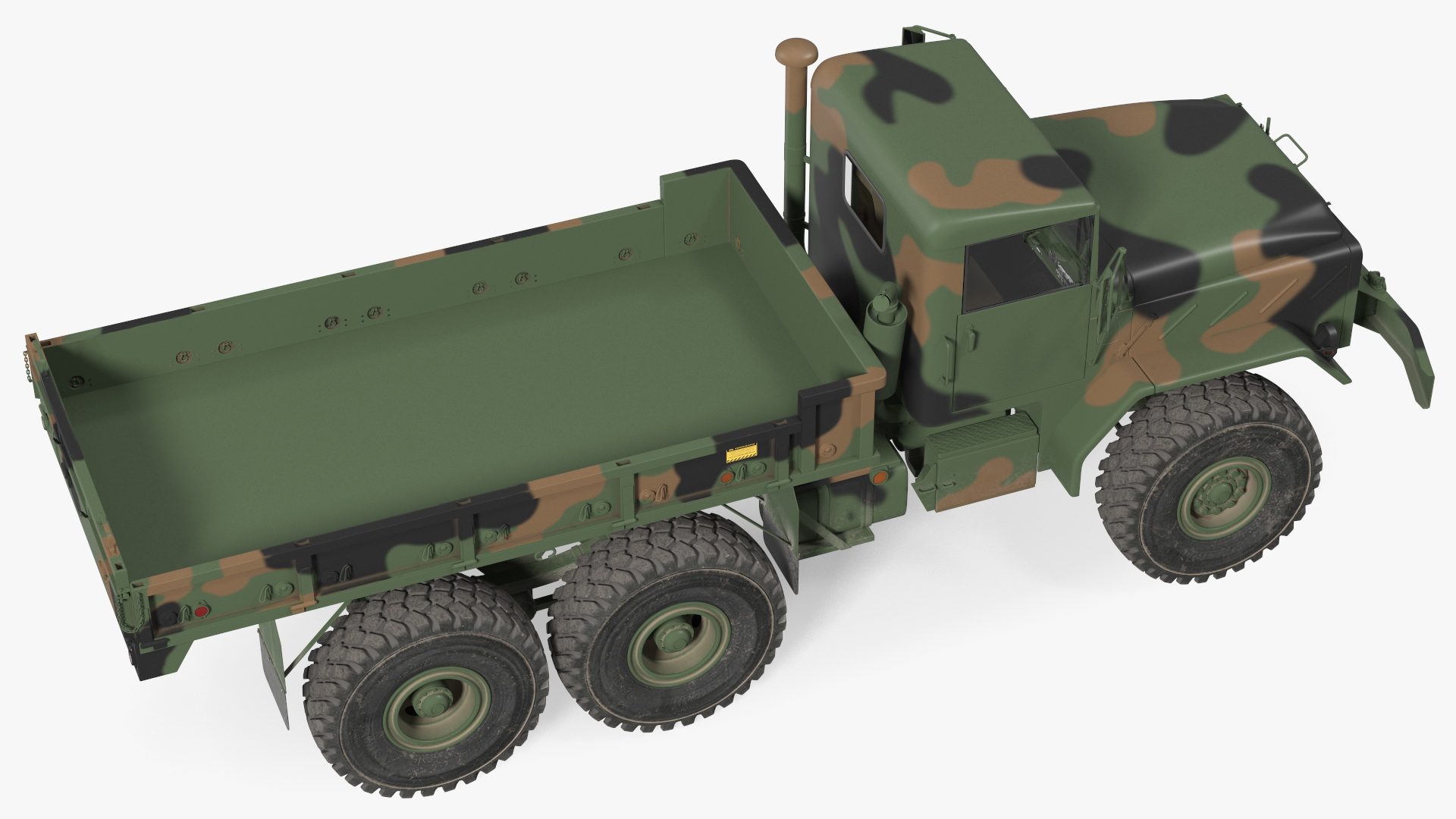 3D M939 Military Cargo Truck Green