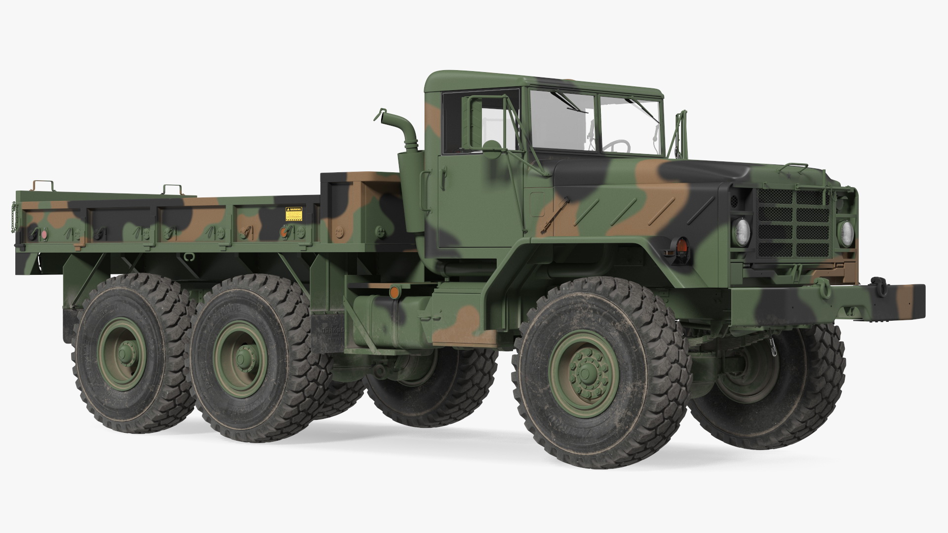 3D M939 Military Cargo Truck Green