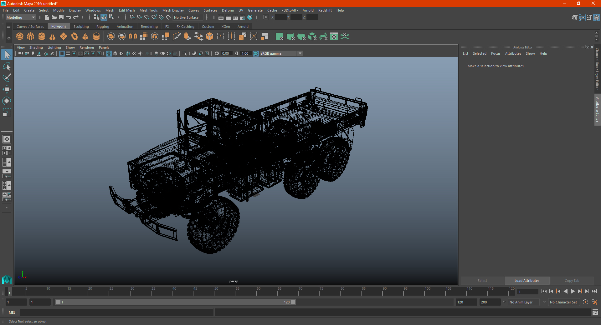 3D M939 Military Cargo Truck Green