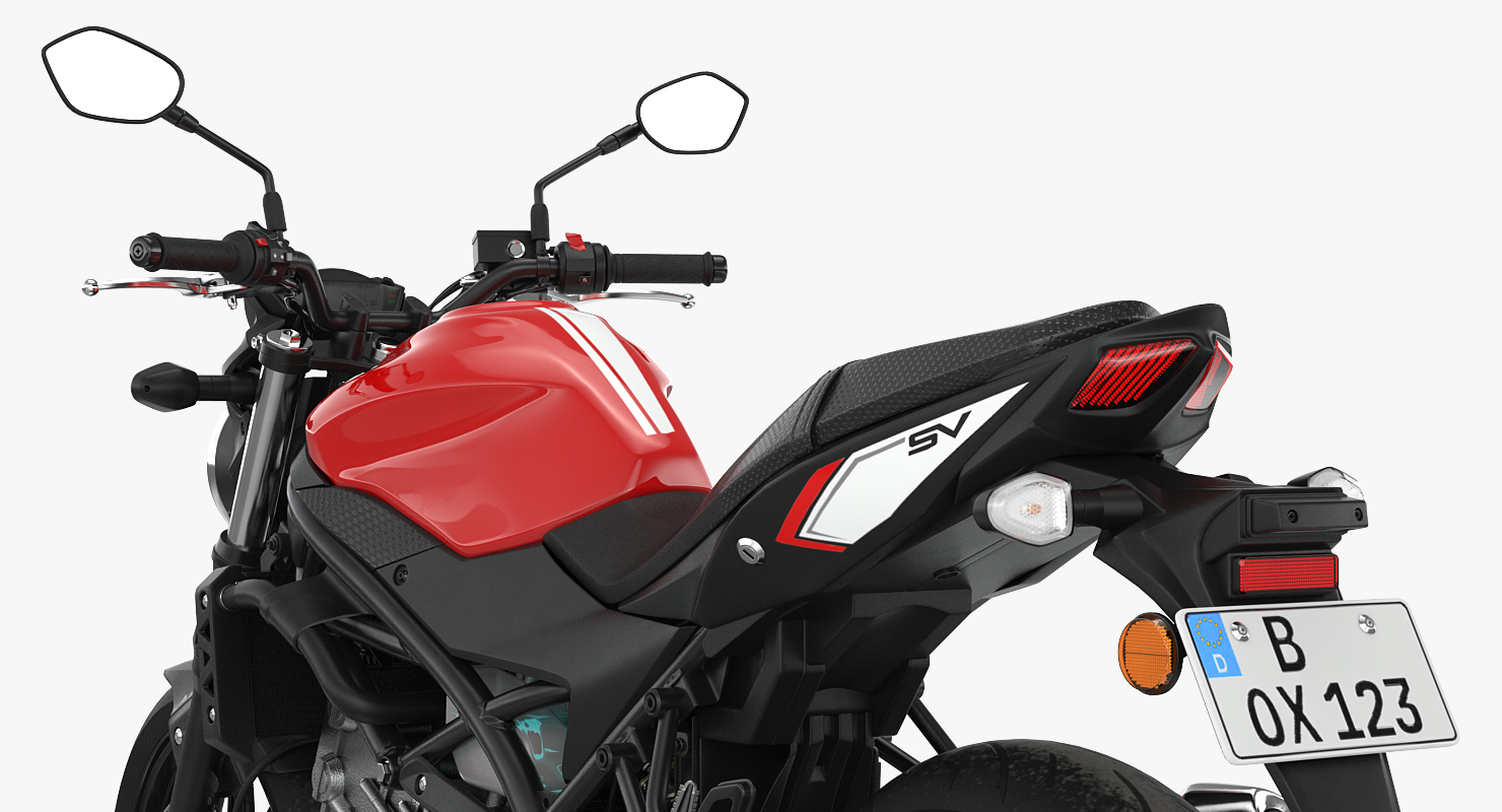 3D model Sport Bike Suzuki SV650 2016 Rigged
