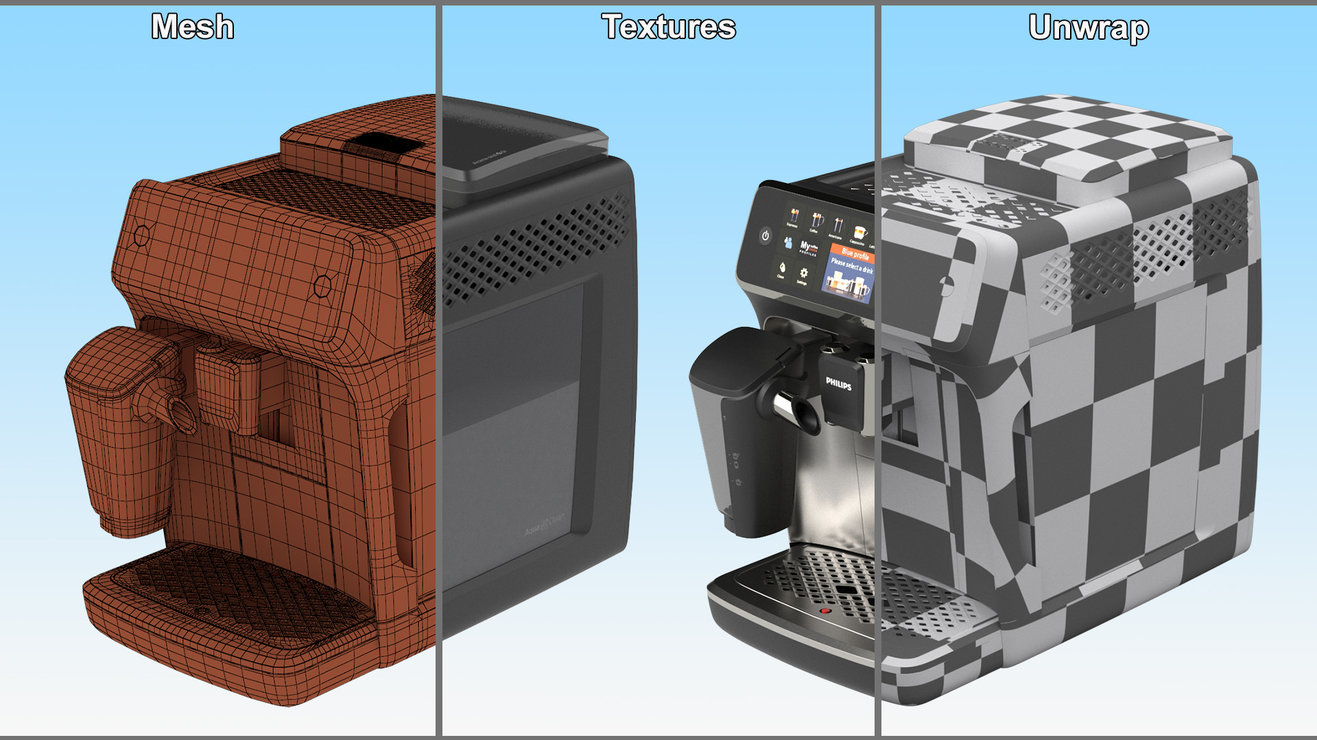 Coffee Machine Philips 5400 Lights On 3D