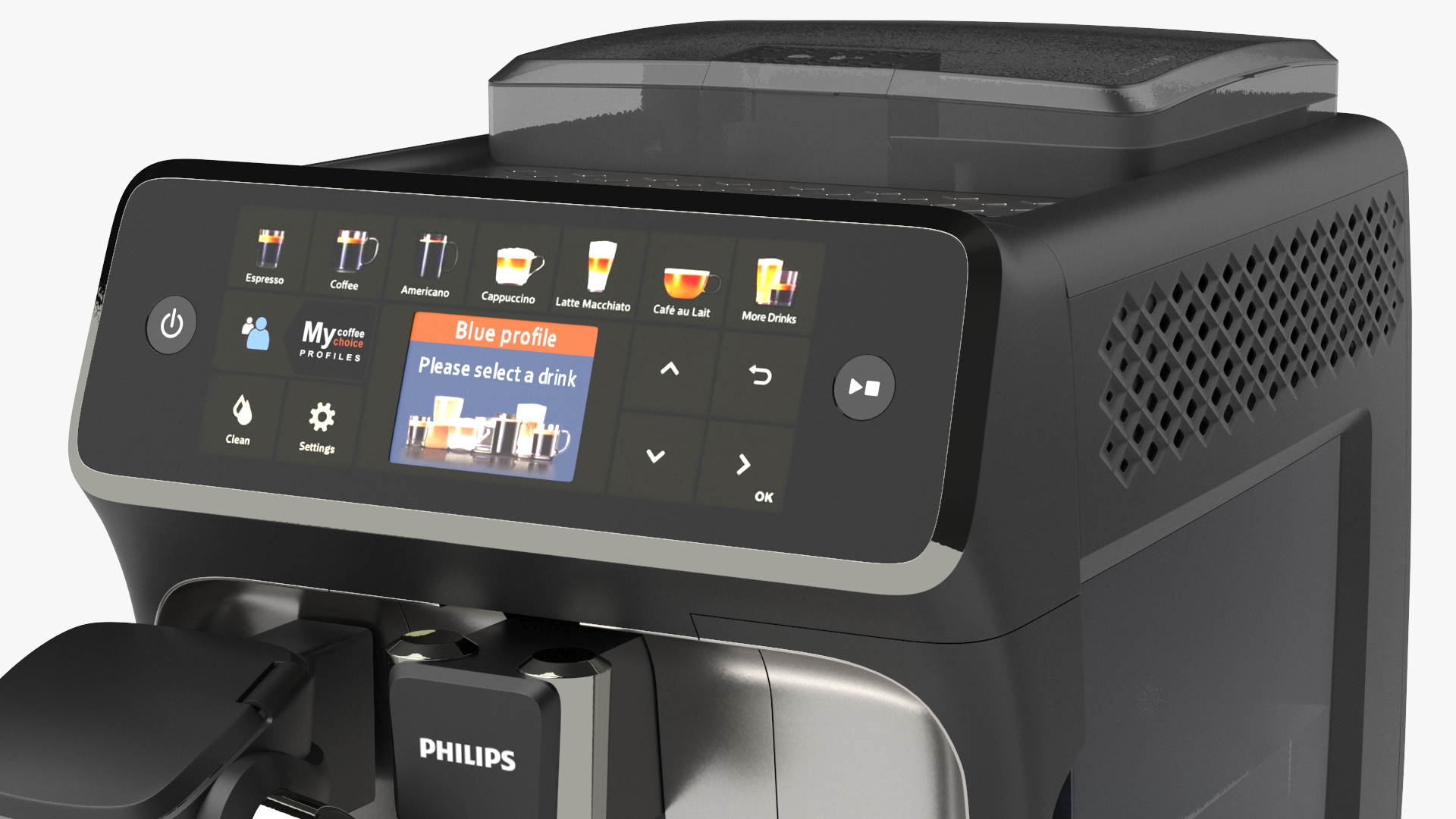Coffee Machine Philips 5400 Lights On 3D