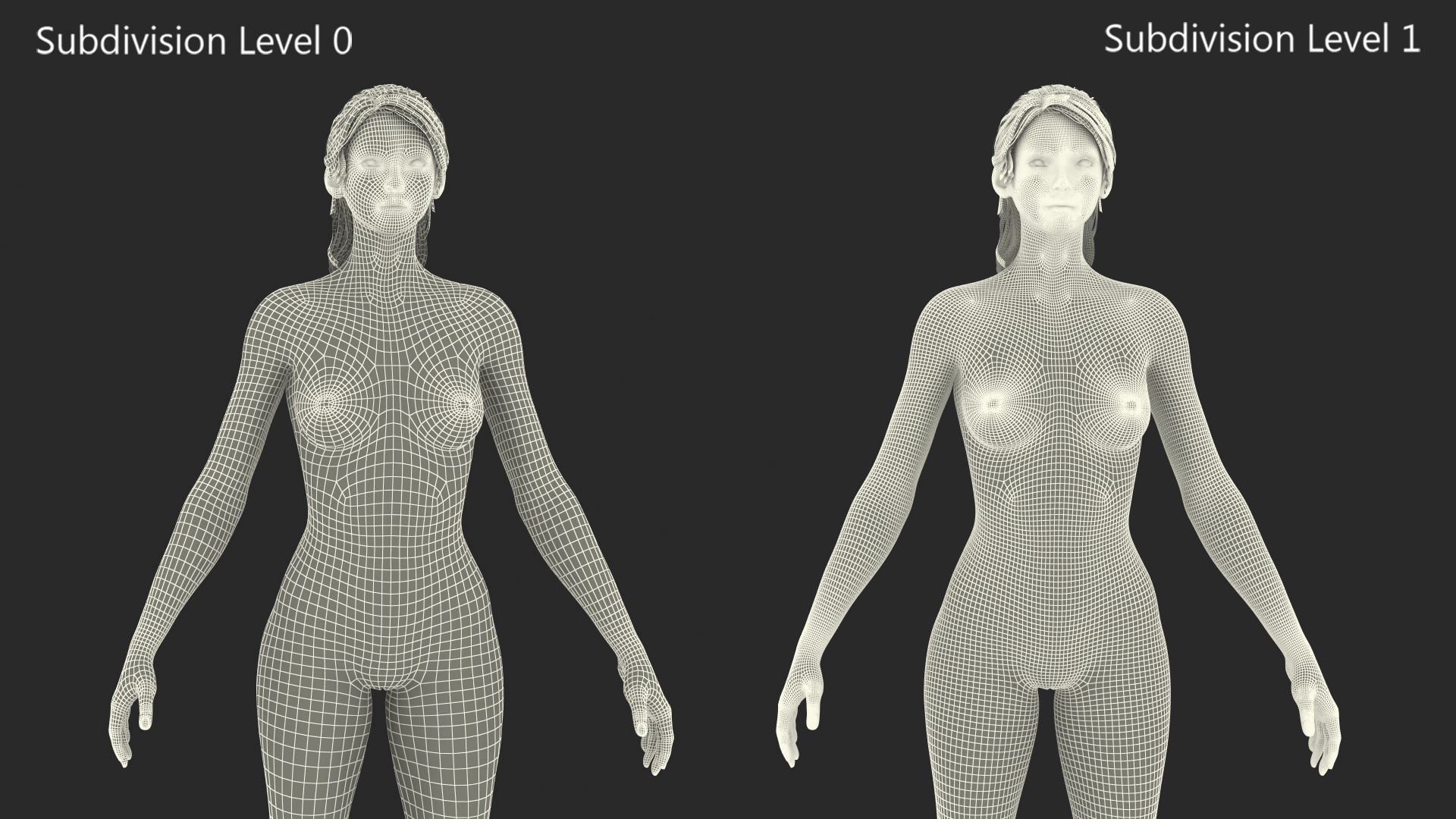 3D model Asian Female Body Skin Anatomy