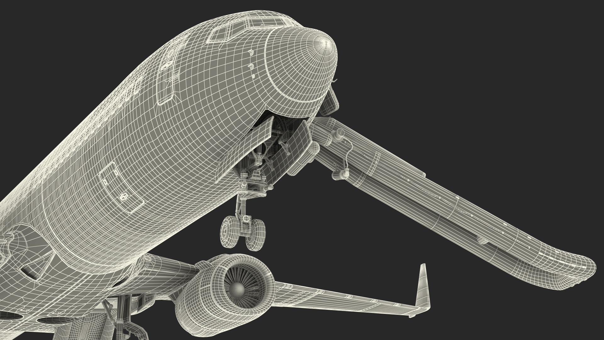 3D Boeing 737 900 ER Delta with Inflatable Evacuation Sliders model