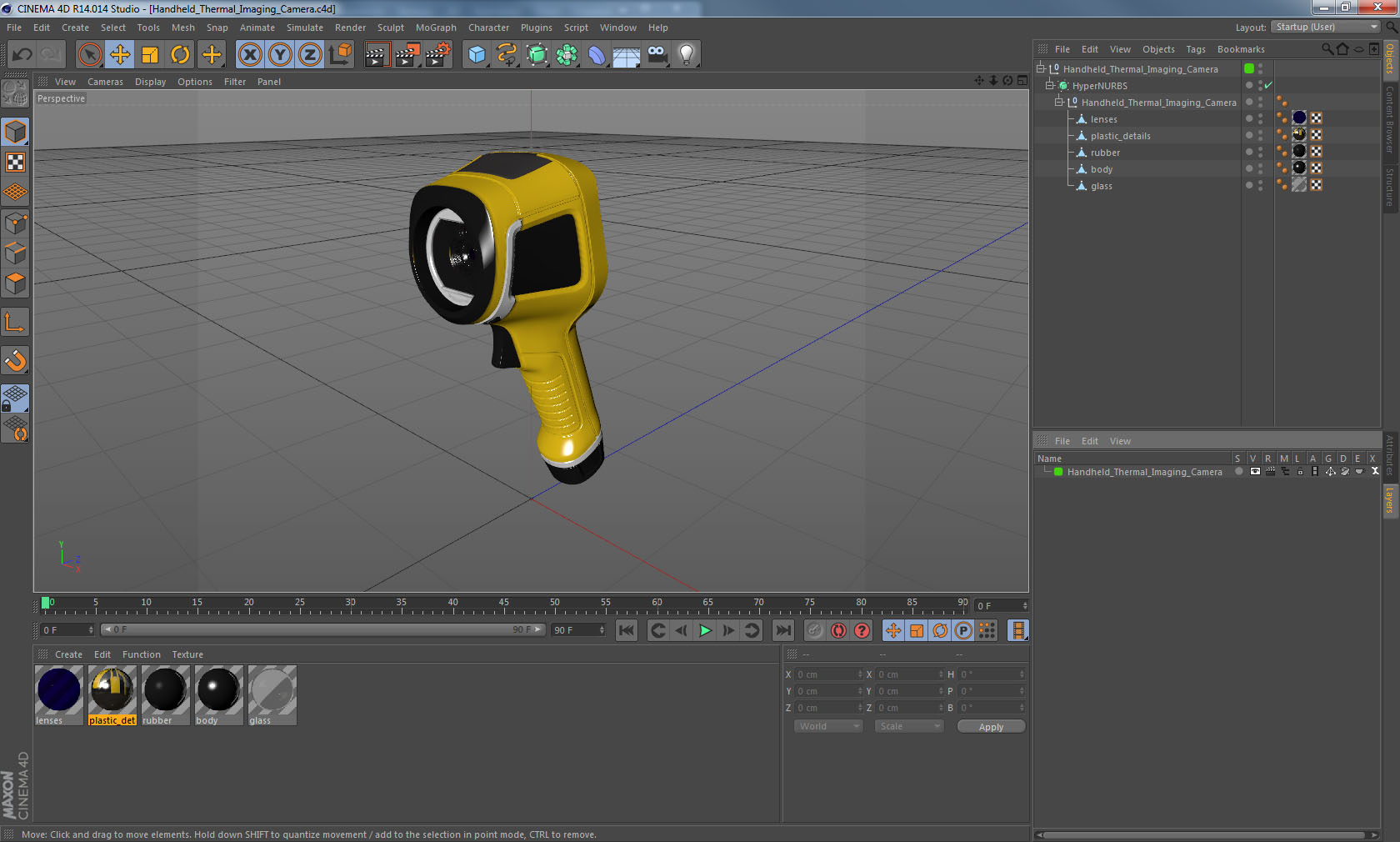 3D Handheld Thermal Imaging Camera