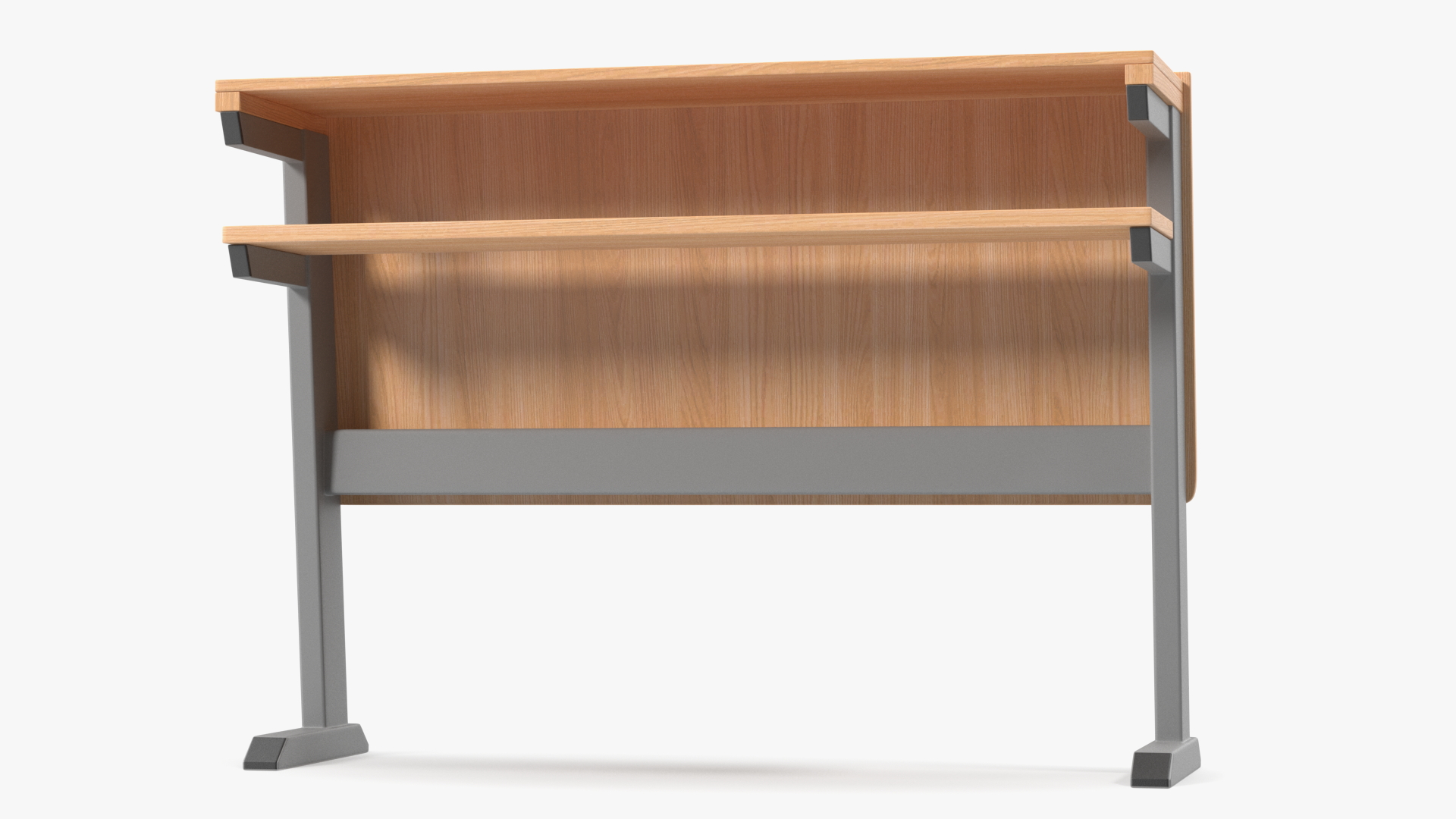 3D model University Seating System Table For Two Seats