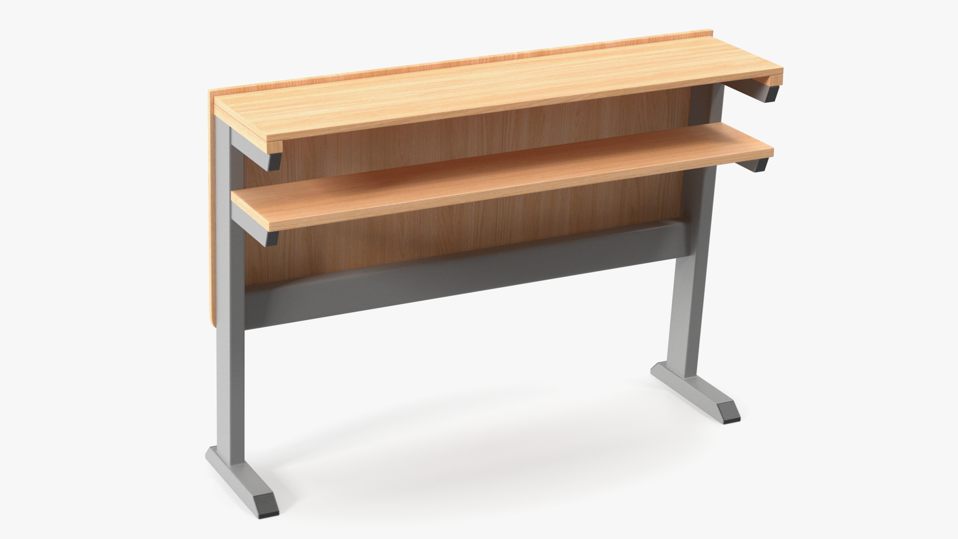 3D model University Seating System Table For Two Seats