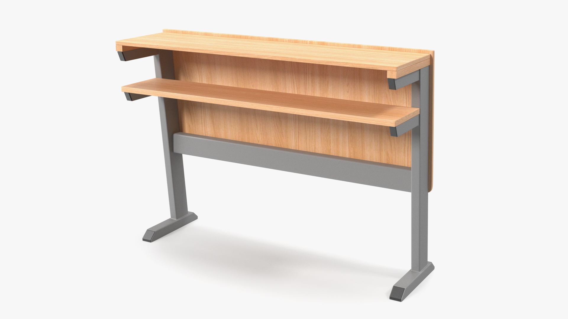 3D model University Seating System Table For Two Seats