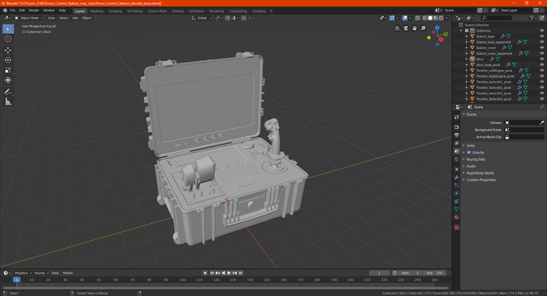3D Drone Control Station