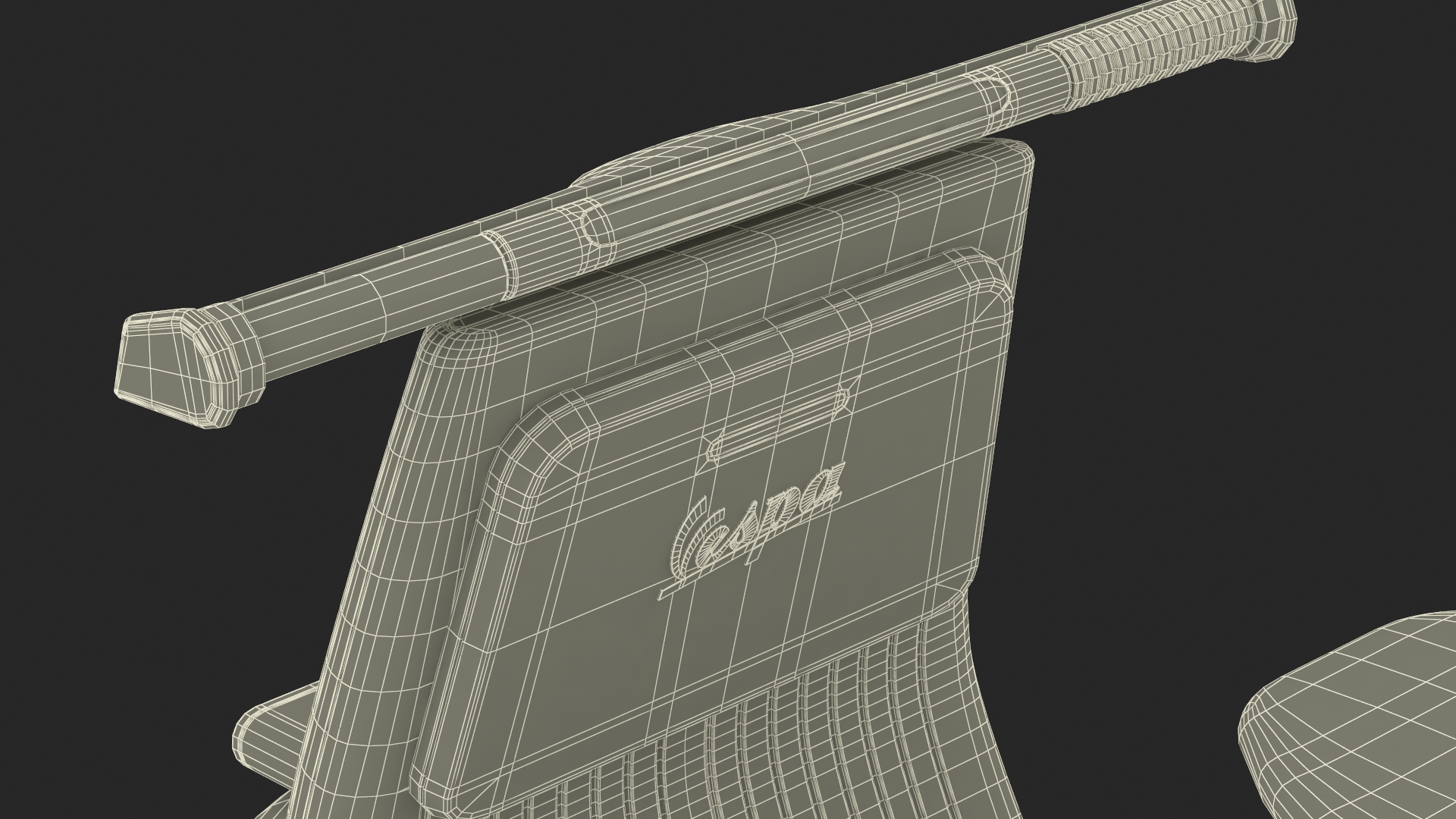 3D Designer Black Electric Scooter Parked Lights On model