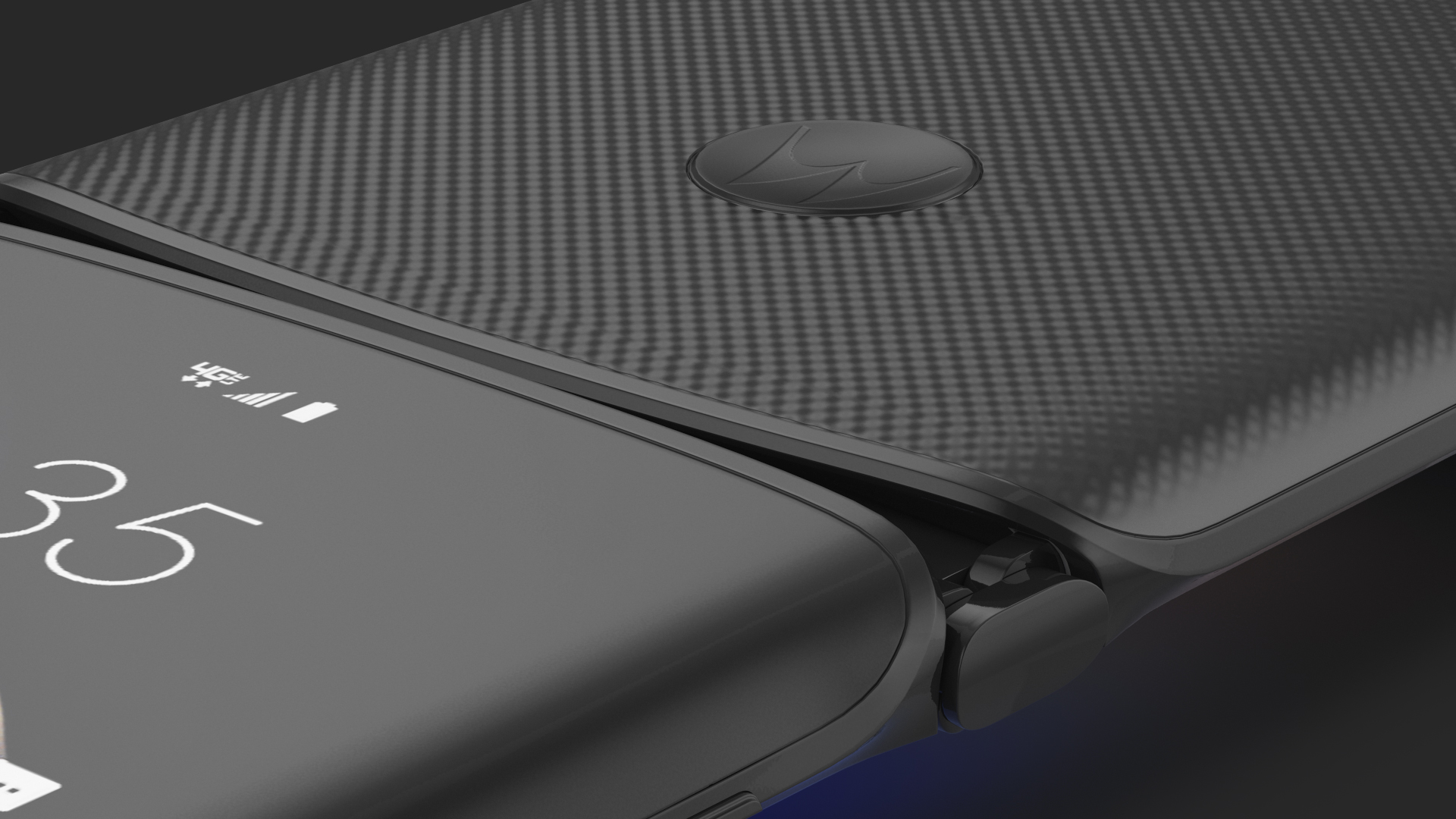 3D model Black Motorola Razr Flip Phone 2020