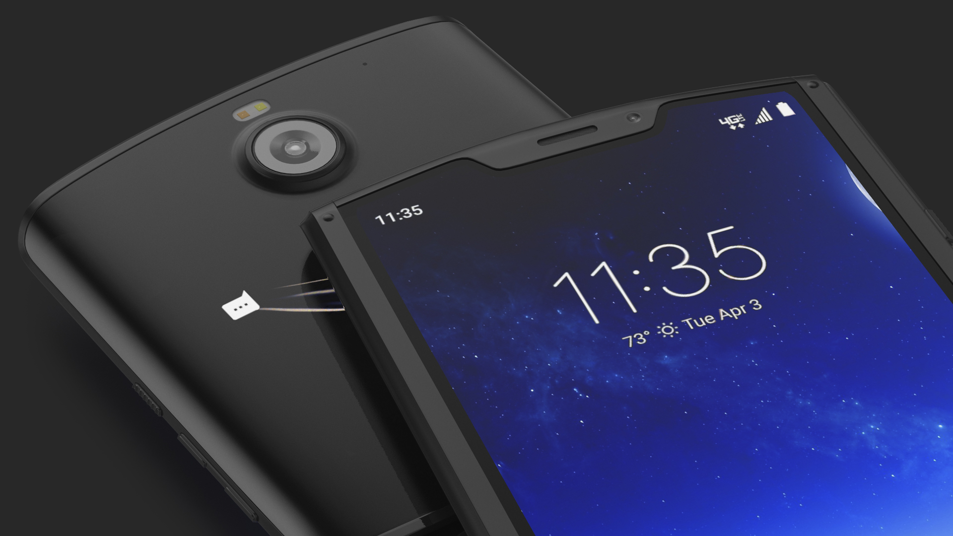 3D model Black Motorola Razr Flip Phone 2020