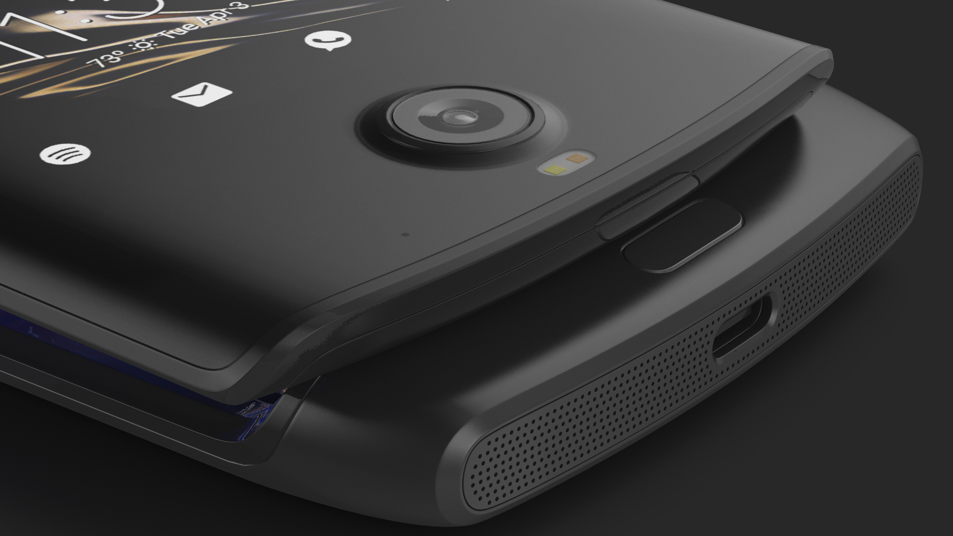 3D model Black Motorola Razr Flip Phone 2020