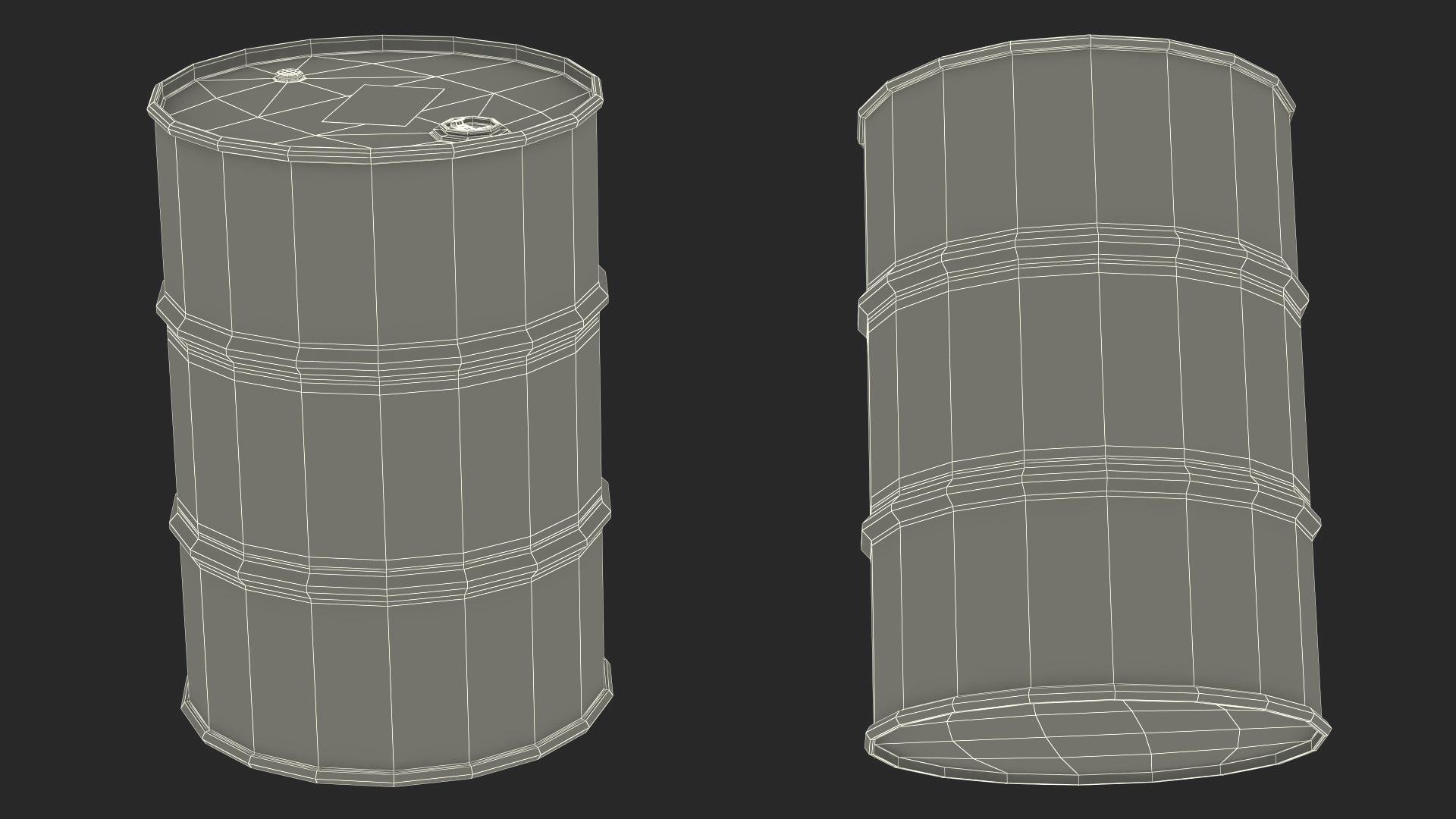 Shell Oil Drum 3D model