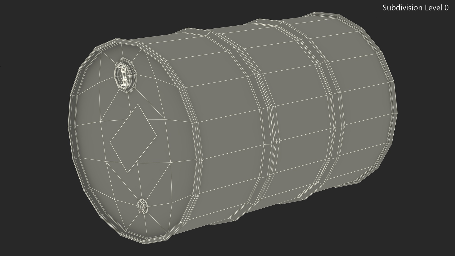 Shell Oil Drum 3D model