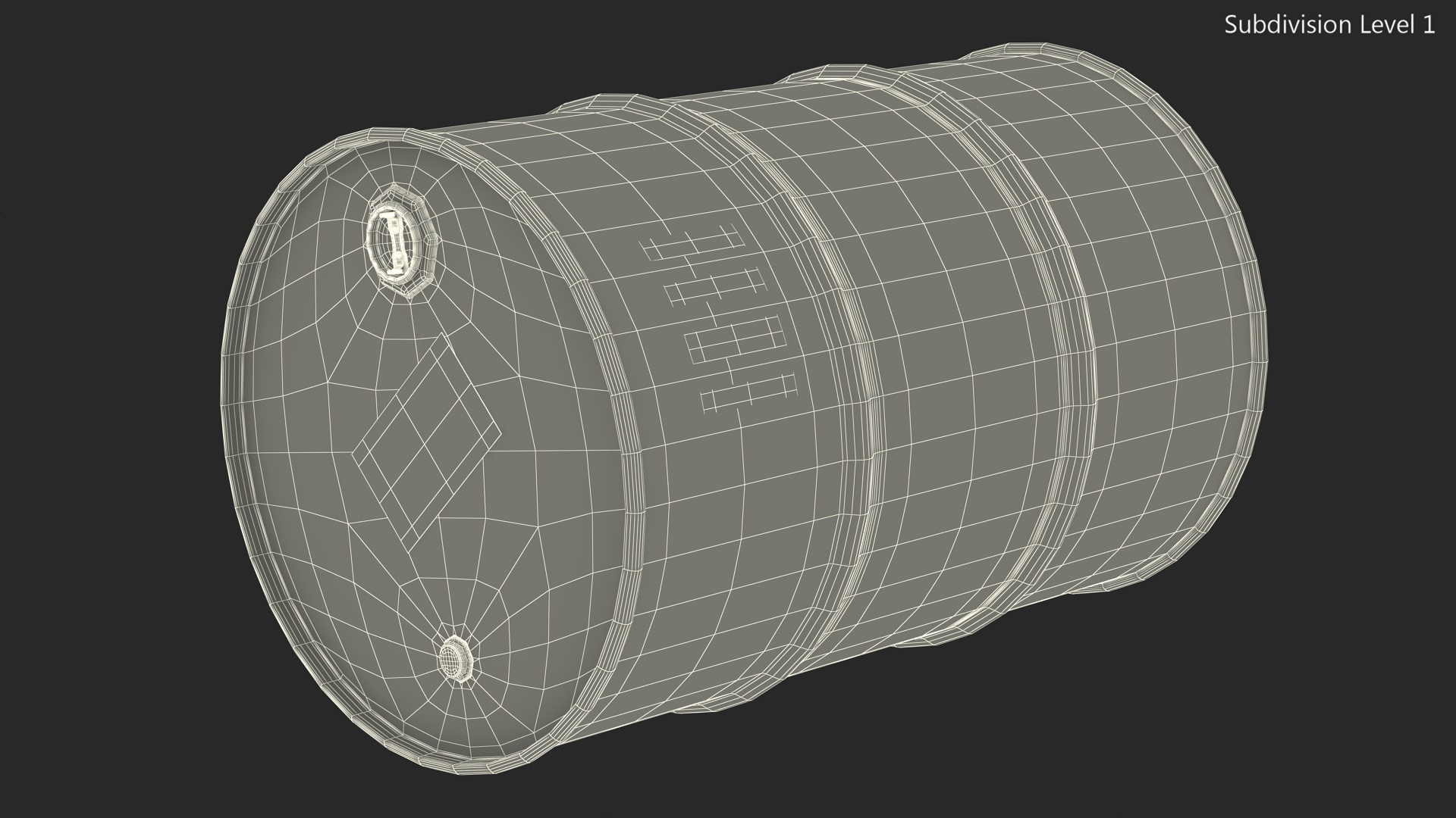 Shell Oil Drum 3D model