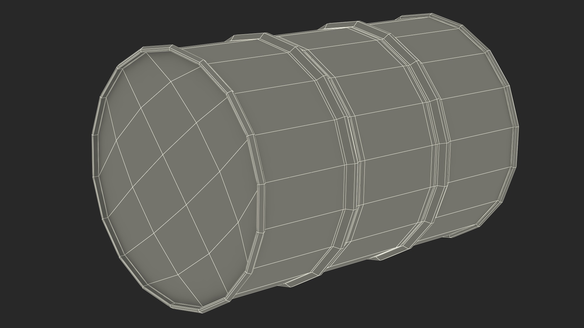 Shell Oil Drum 3D model