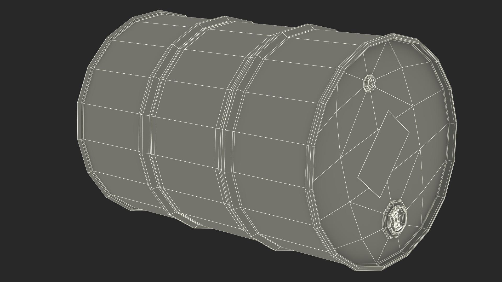 Shell Oil Drum 3D model