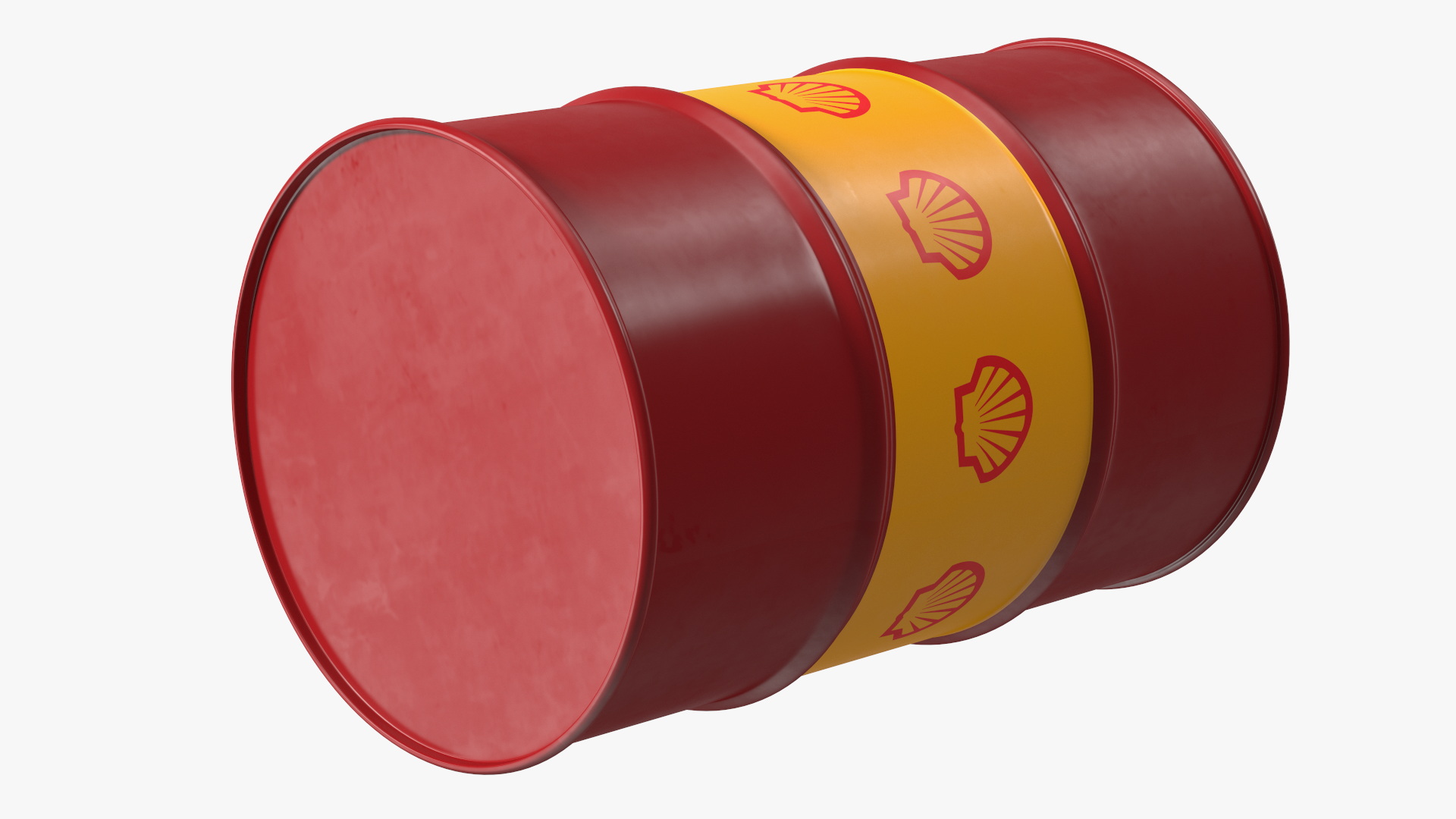 Shell Oil Drum 3D model