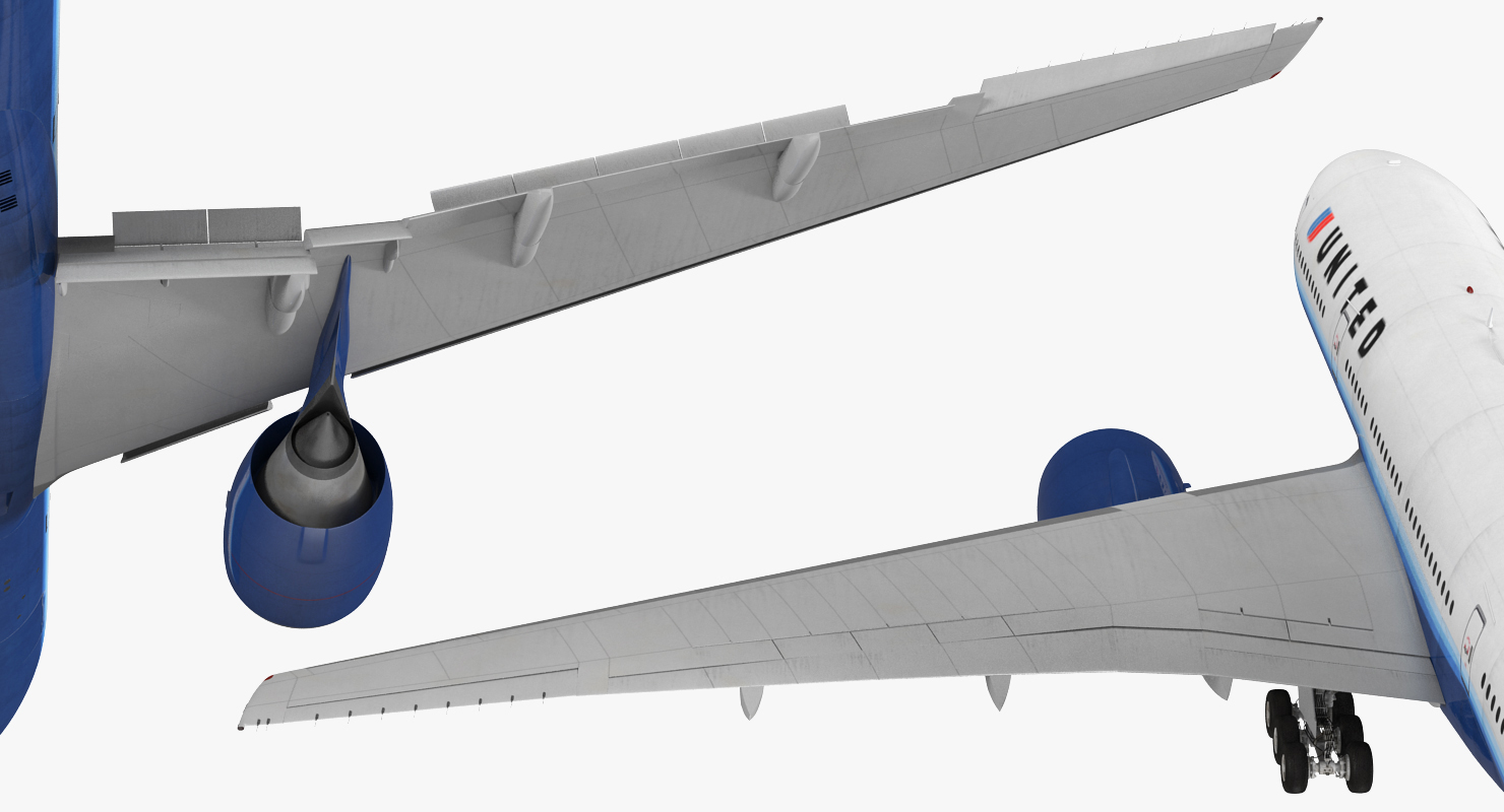 3D model Boeing 777 200 United Airlines
