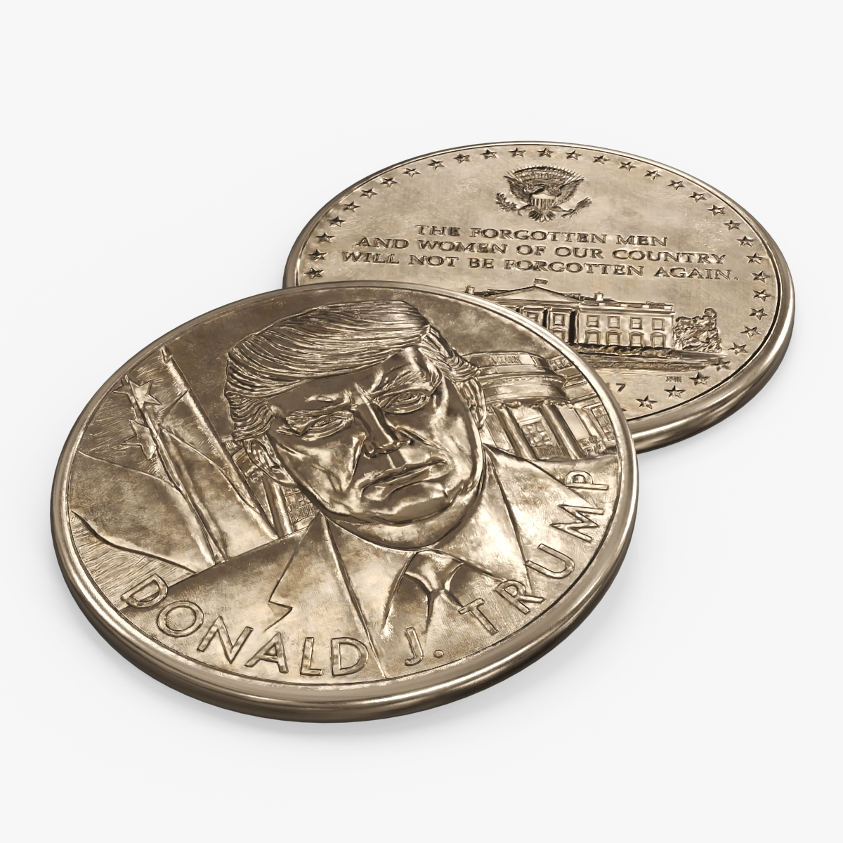 Donald Trump Presidential Medal Gold
