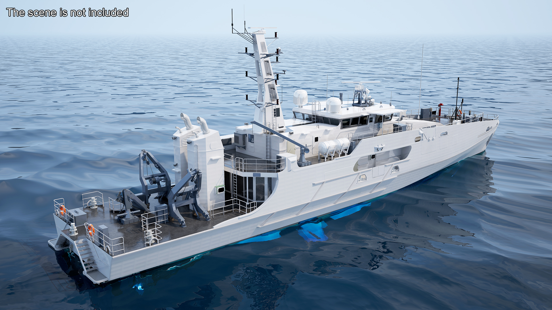 Cape Class Patrol Boat Rigged 3D model