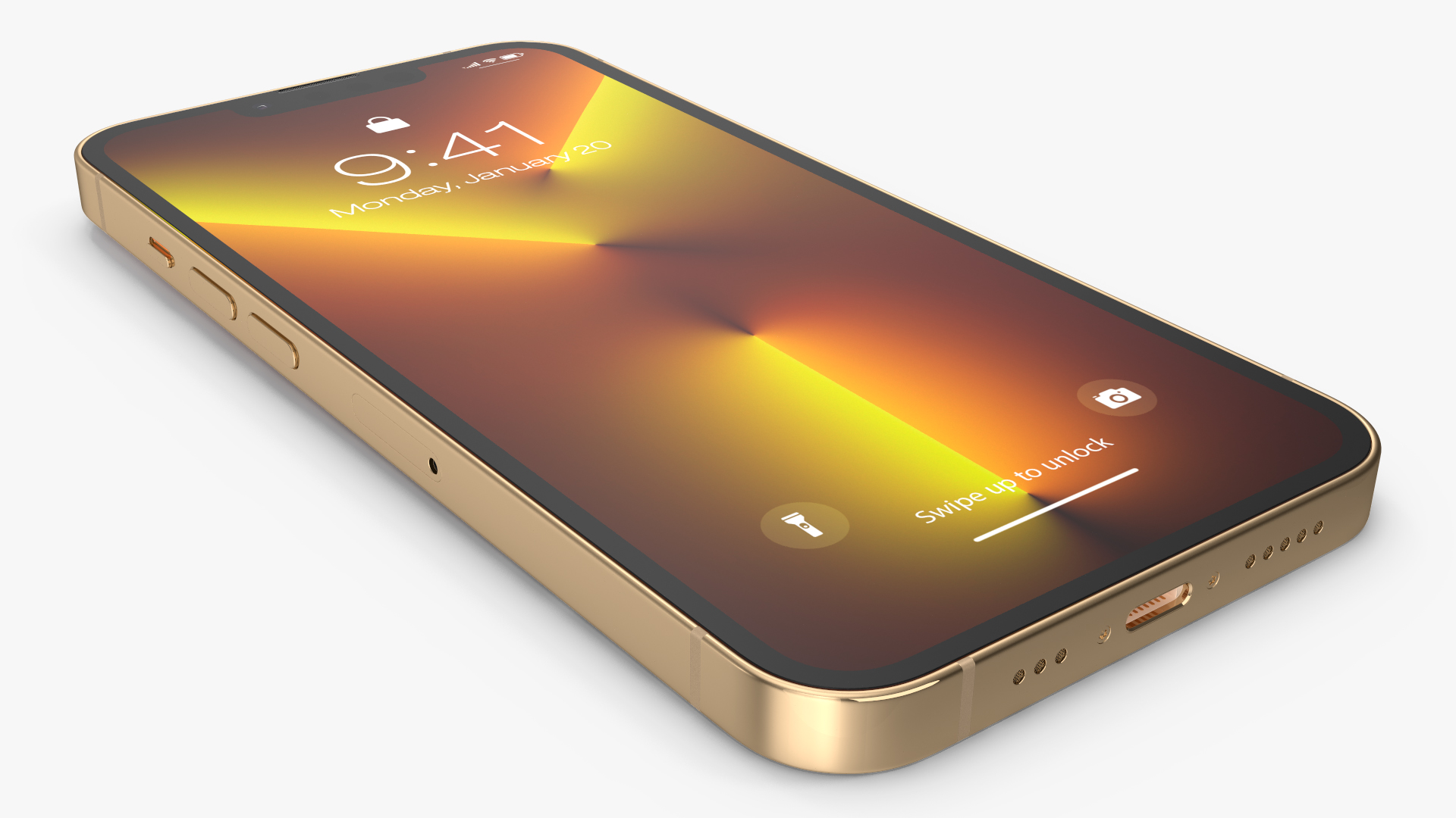 Apple iPhone 13 Pro Gold 3D model