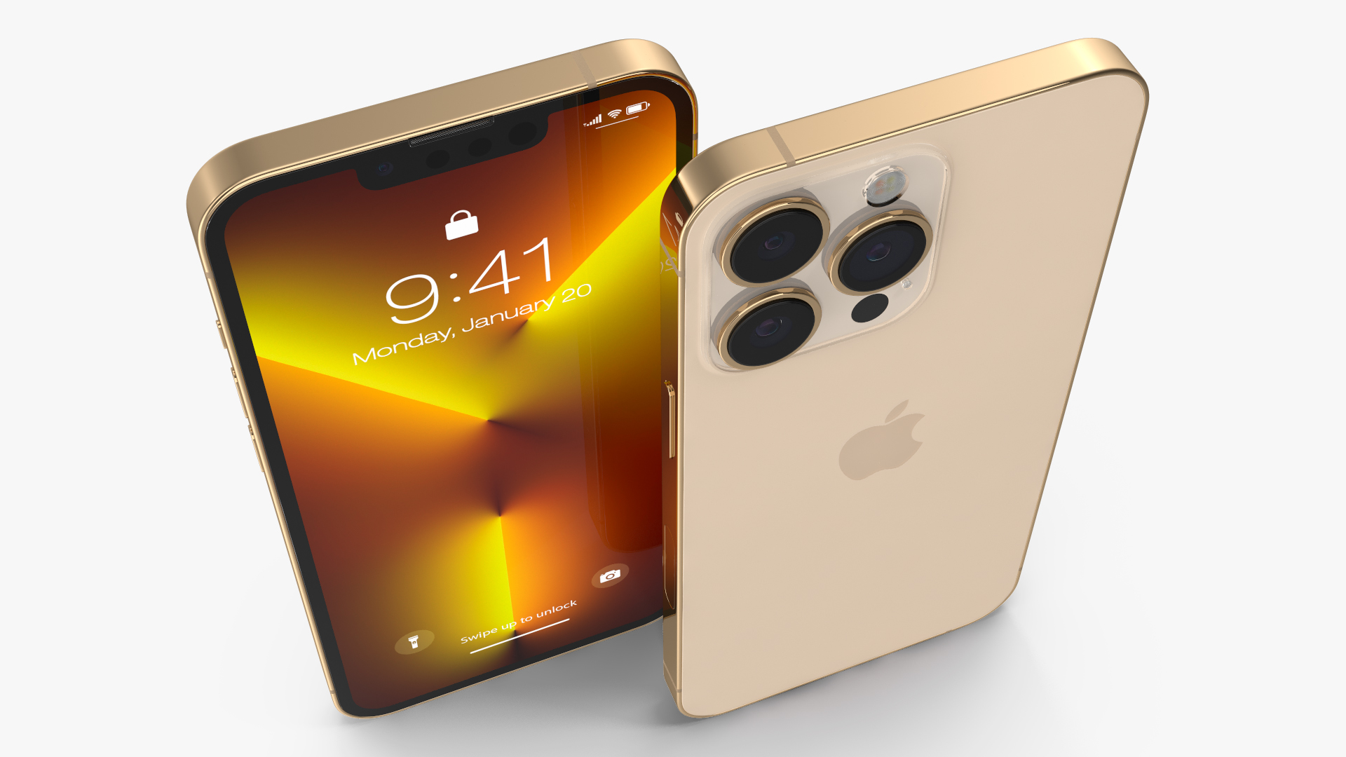 Apple iPhone 13 Pro Gold 3D model