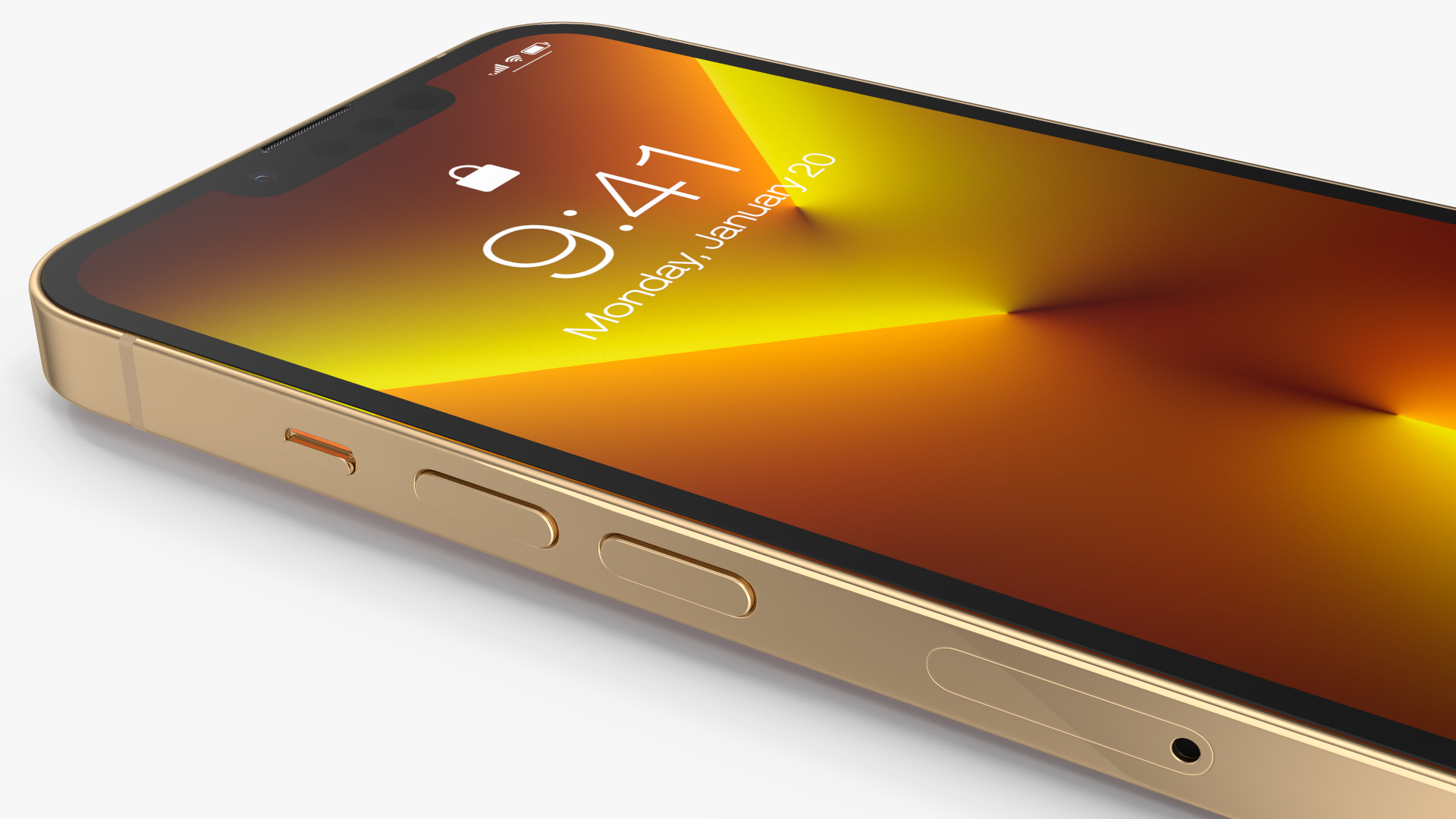 Apple iPhone 13 Pro Gold 3D model