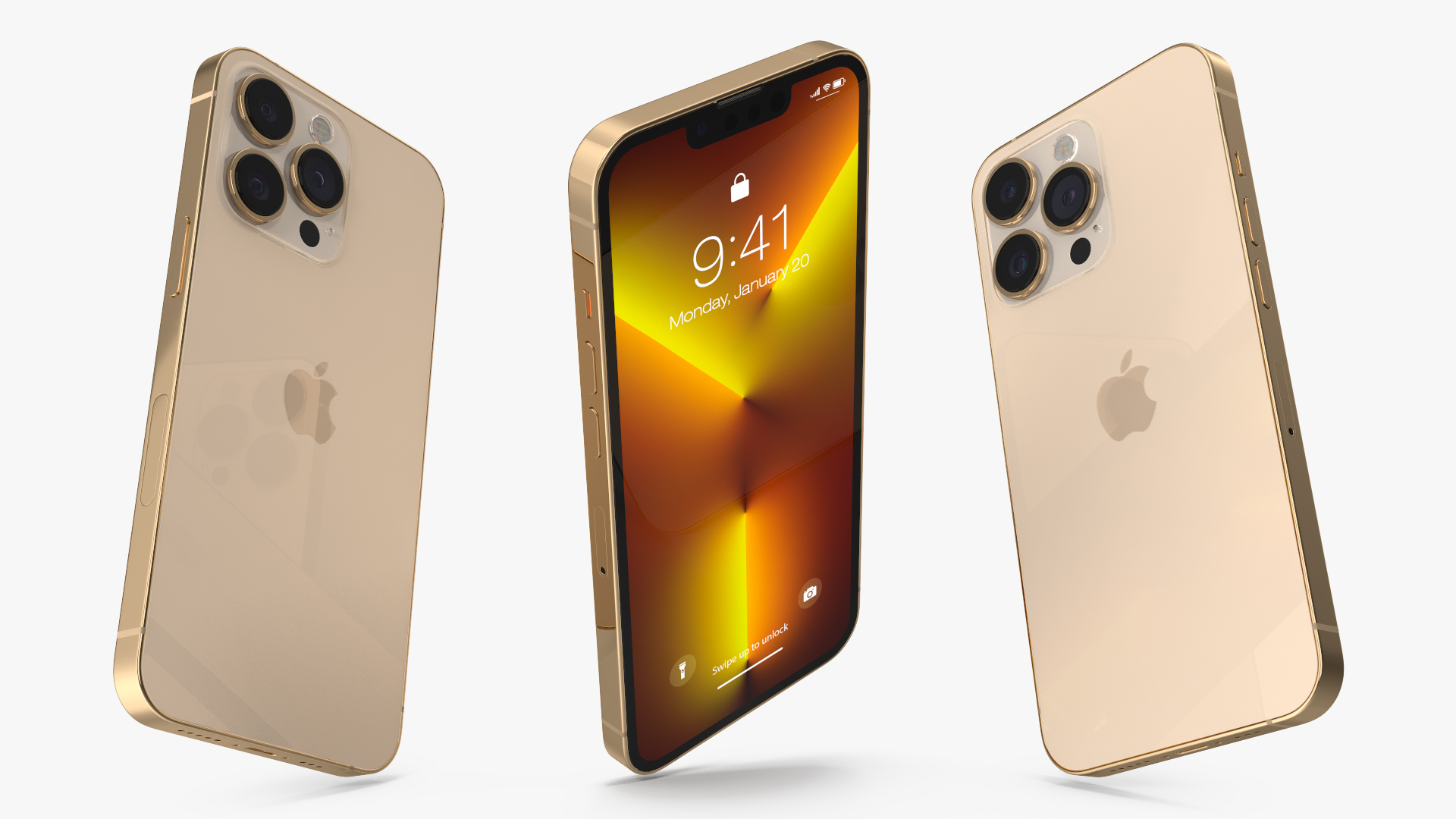 Apple iPhone 13 Pro Gold 3D model